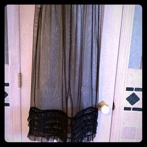 Sheer black tulle ballerina skirt